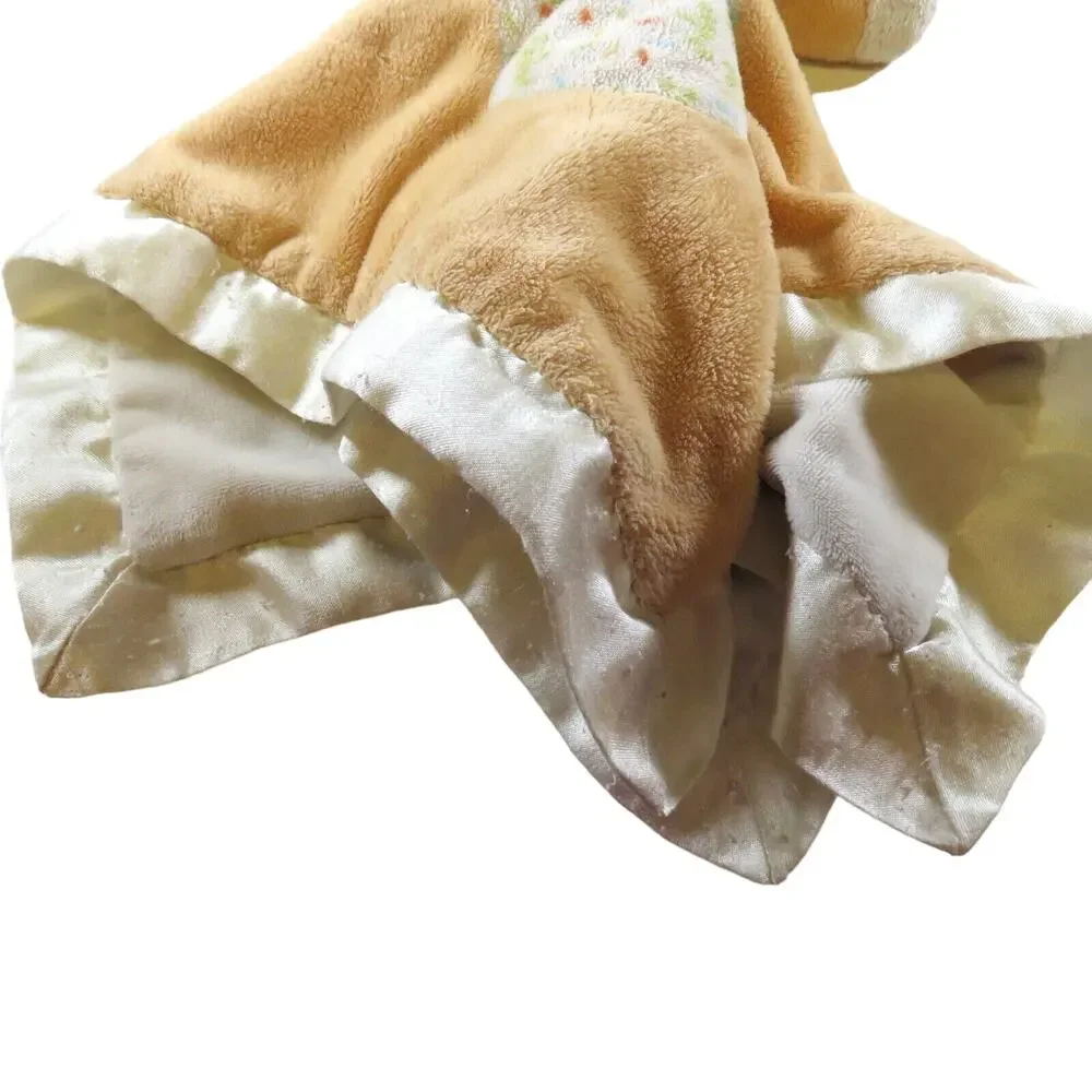 Douglas Baby Fox Lovey Security Blanket Woodland Mushrooms Satin Trim Blankie